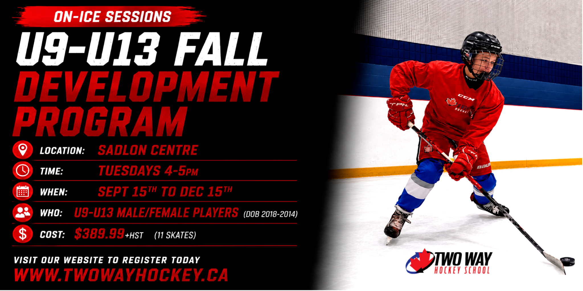 U9-U13 On-Ice Fall Development Program