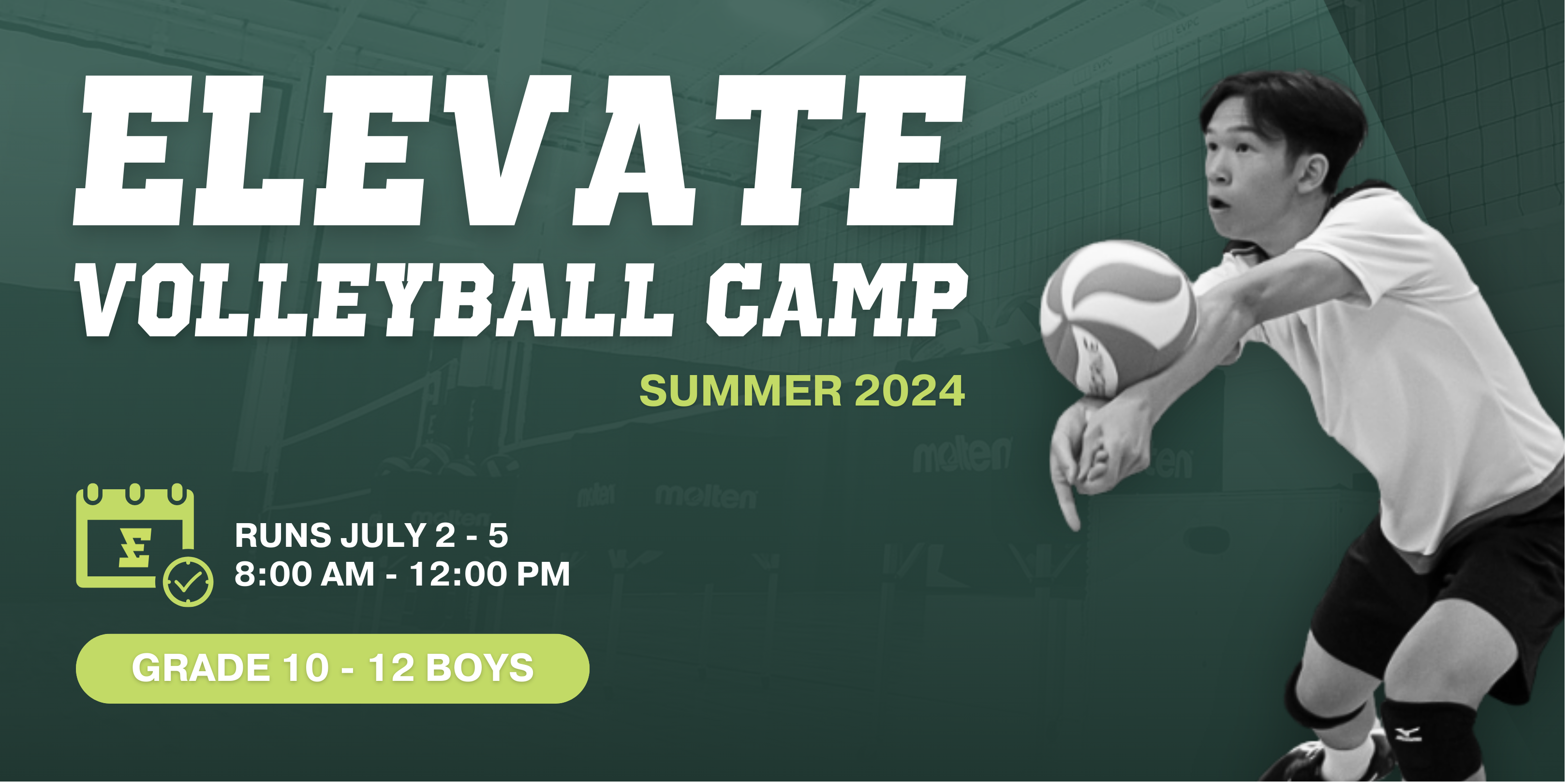 GR 10-12 ELEVATE Boys Volleyball Summer Camp
