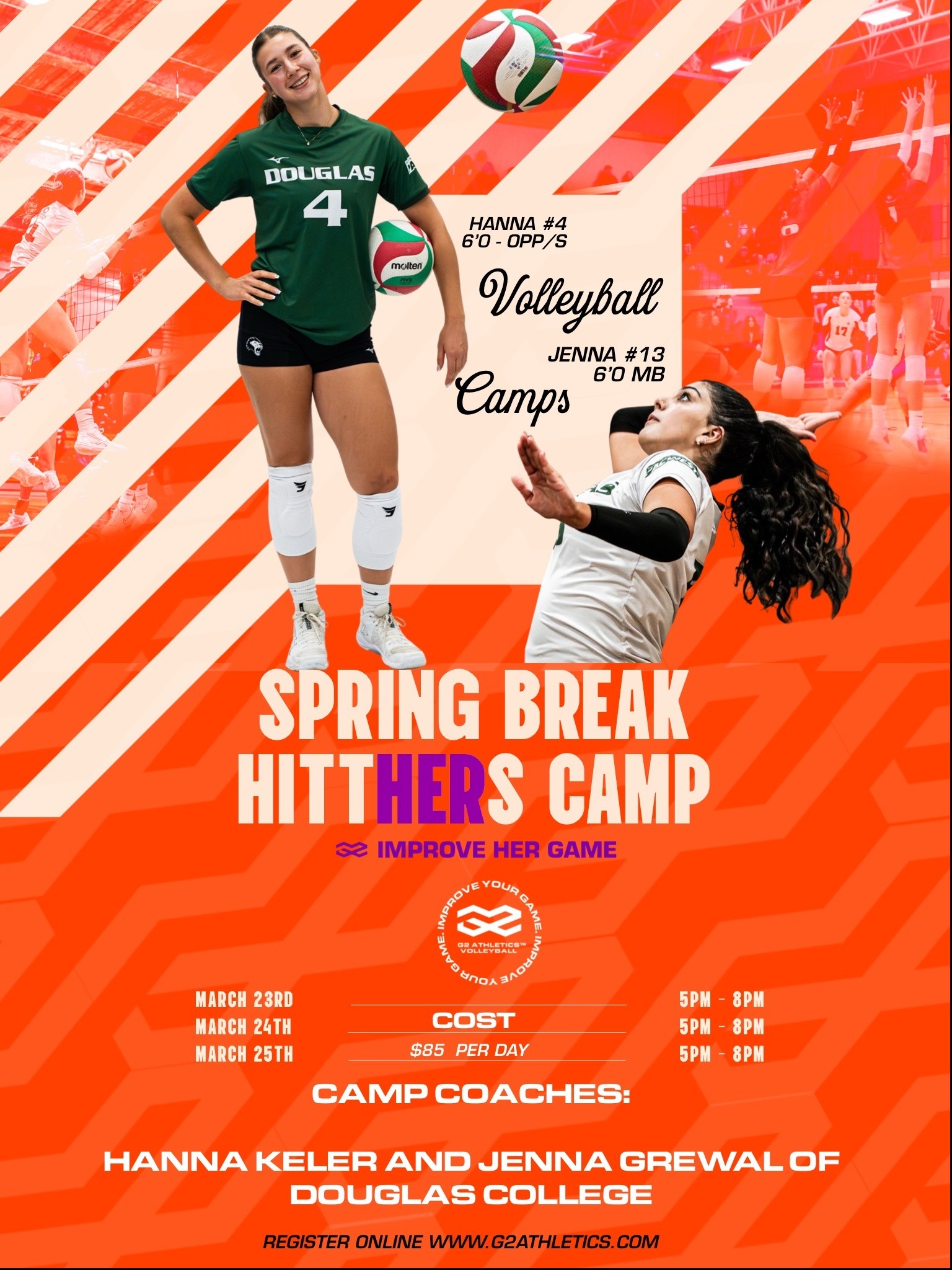 SPRING BREAK: G2 Volleyball GIRLS Outside Hitters Camp