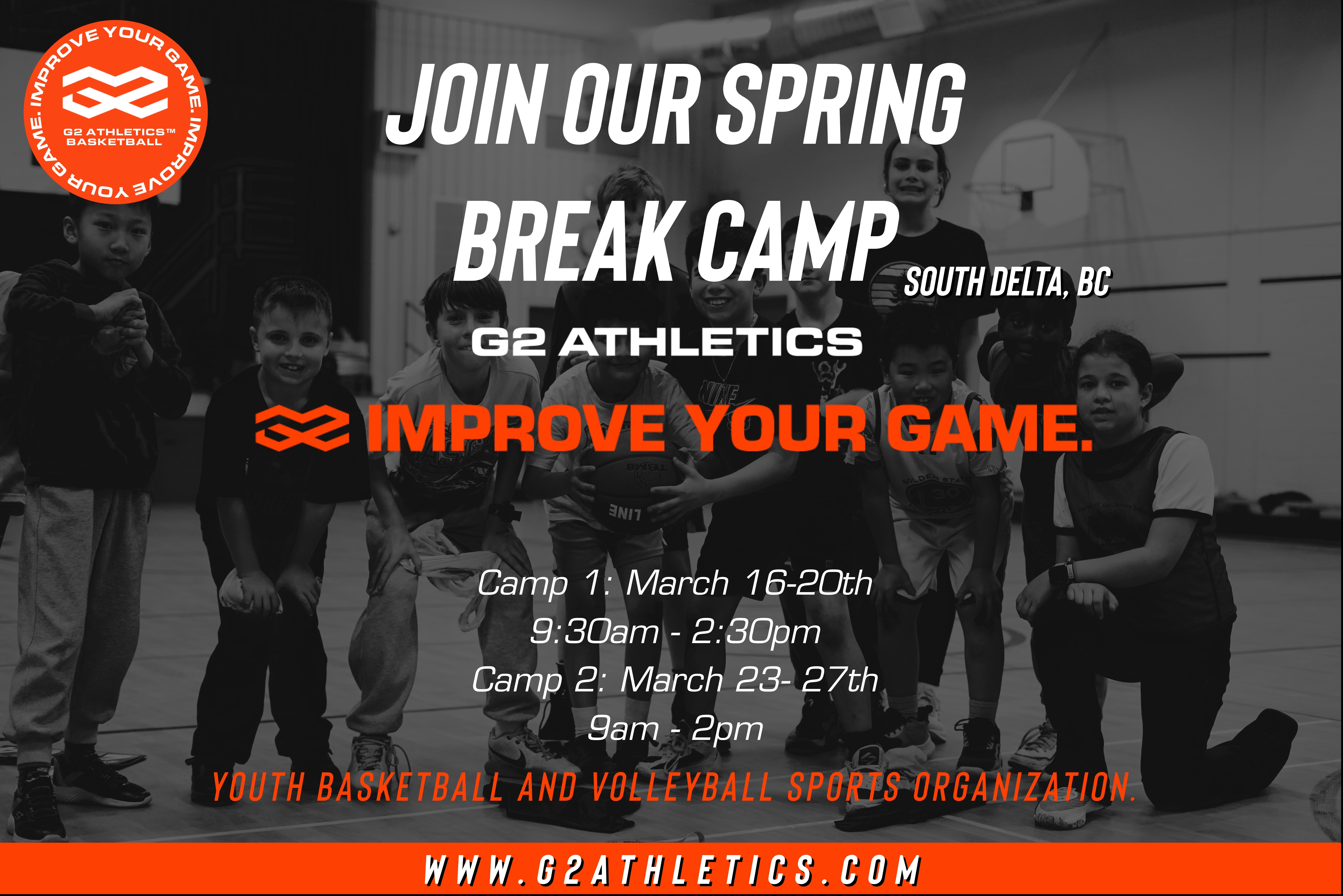 SPRING BREAK: G2 Basketball Camp (Gr K-7)