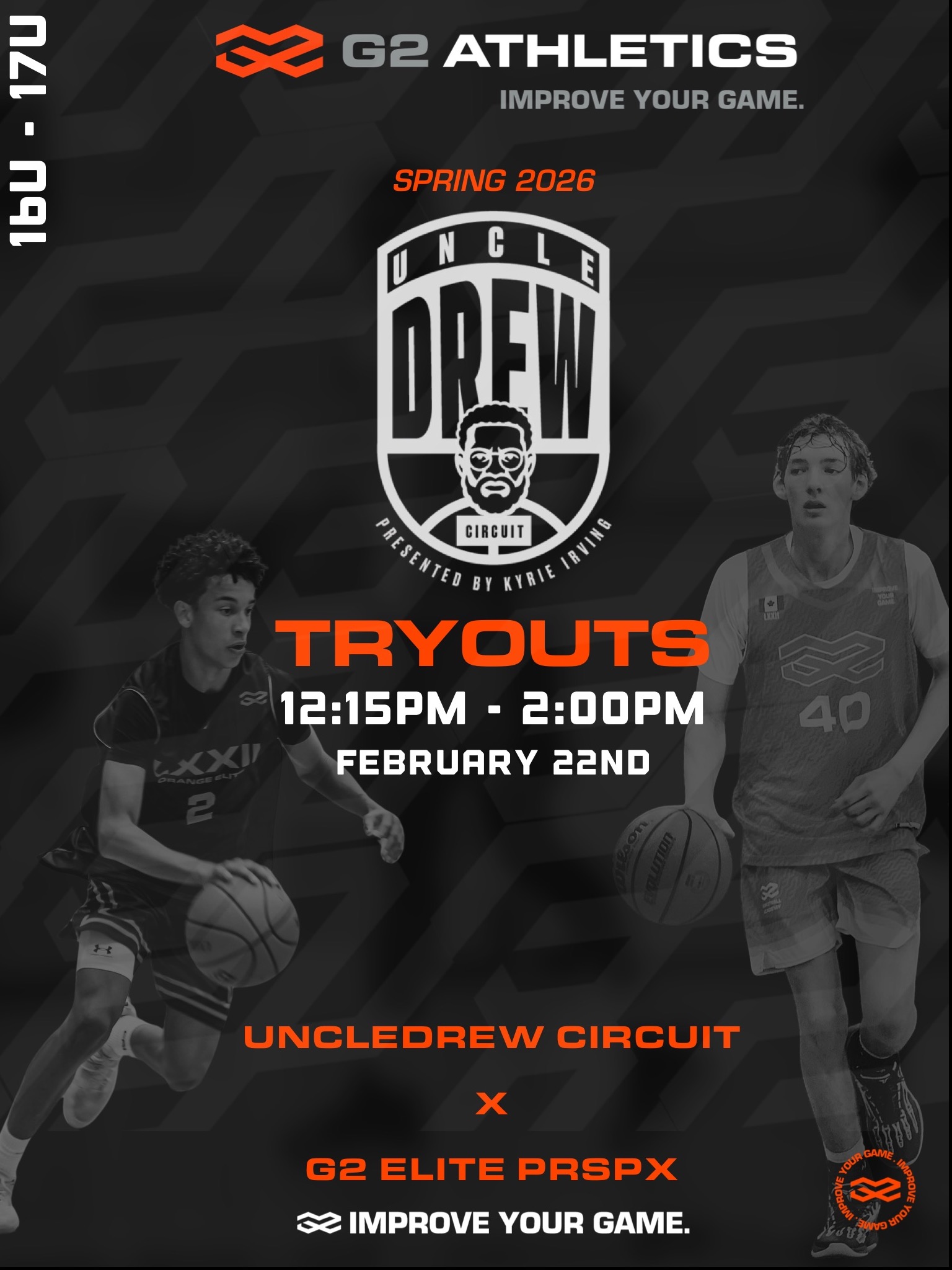 16U l 17U G2 Athletics Spring 2026 Circuit Tryouts 