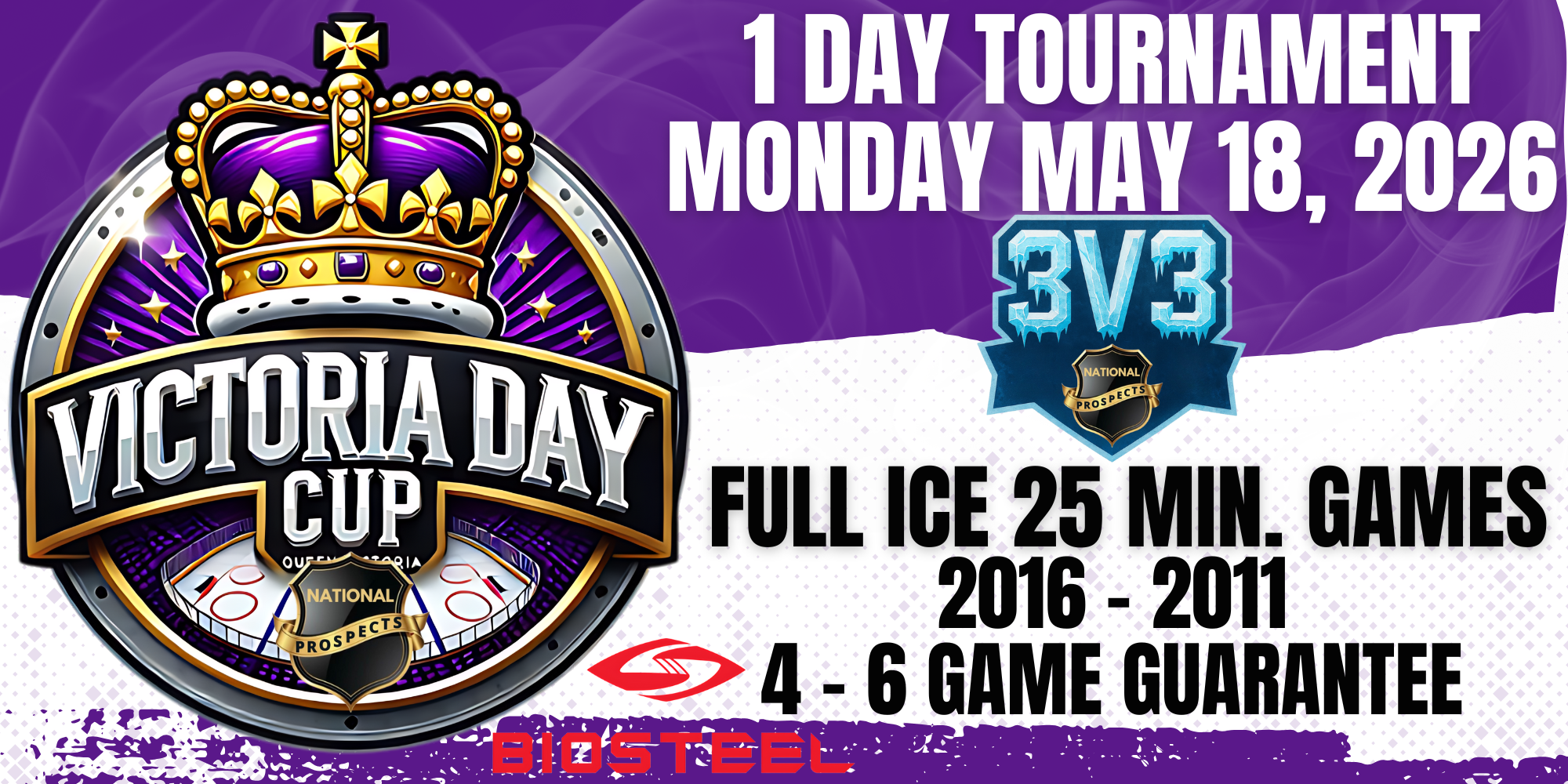 2016 - 2011 PLAYER REGISTRATION - VICTORIA DAY CUP