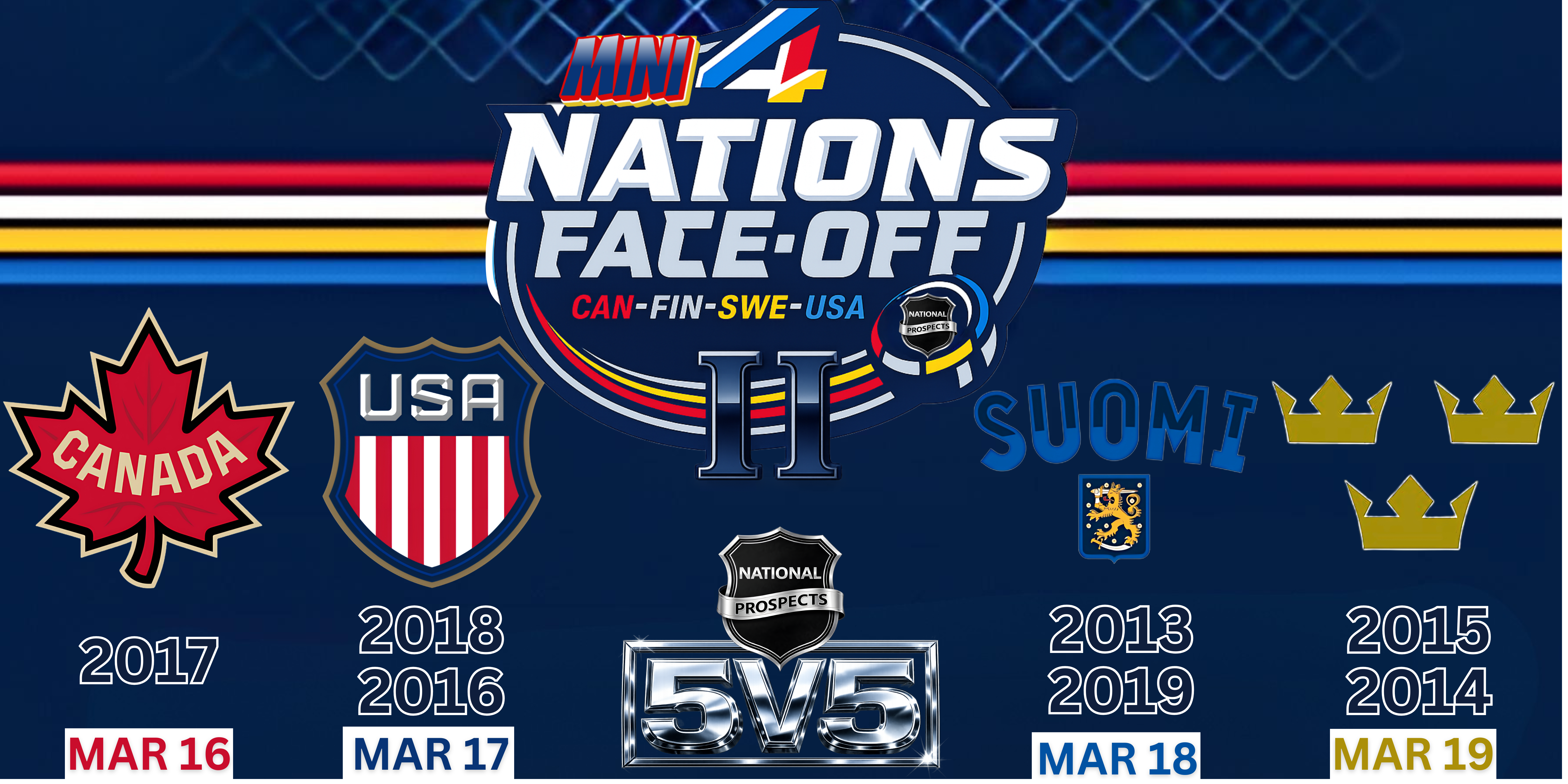 MINI 4 NATIONS FACE-OFF - 2018 & 2016