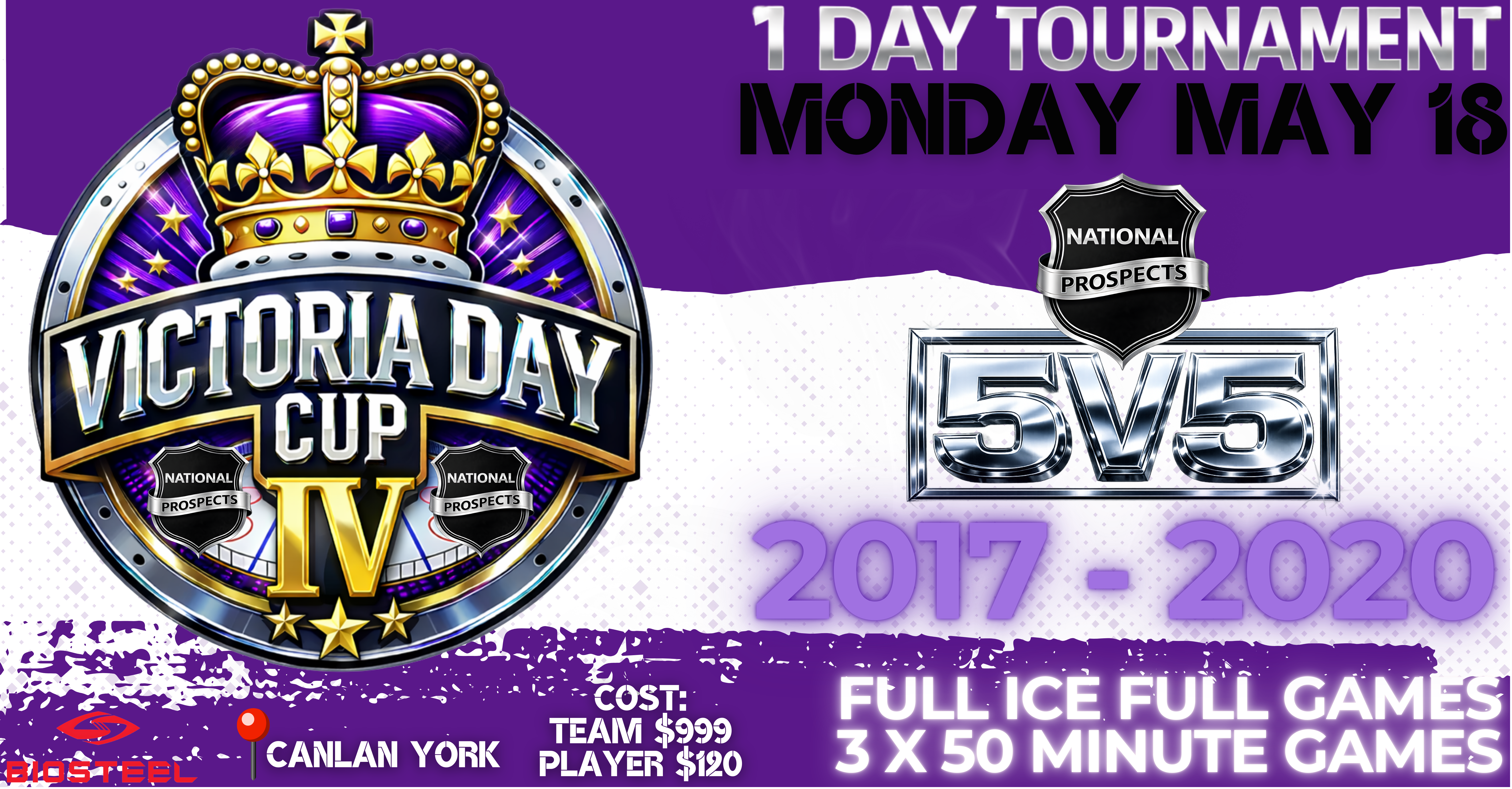 2020 - 2017 PLAYER REGISTRATION - VICTORIA DAY CUP