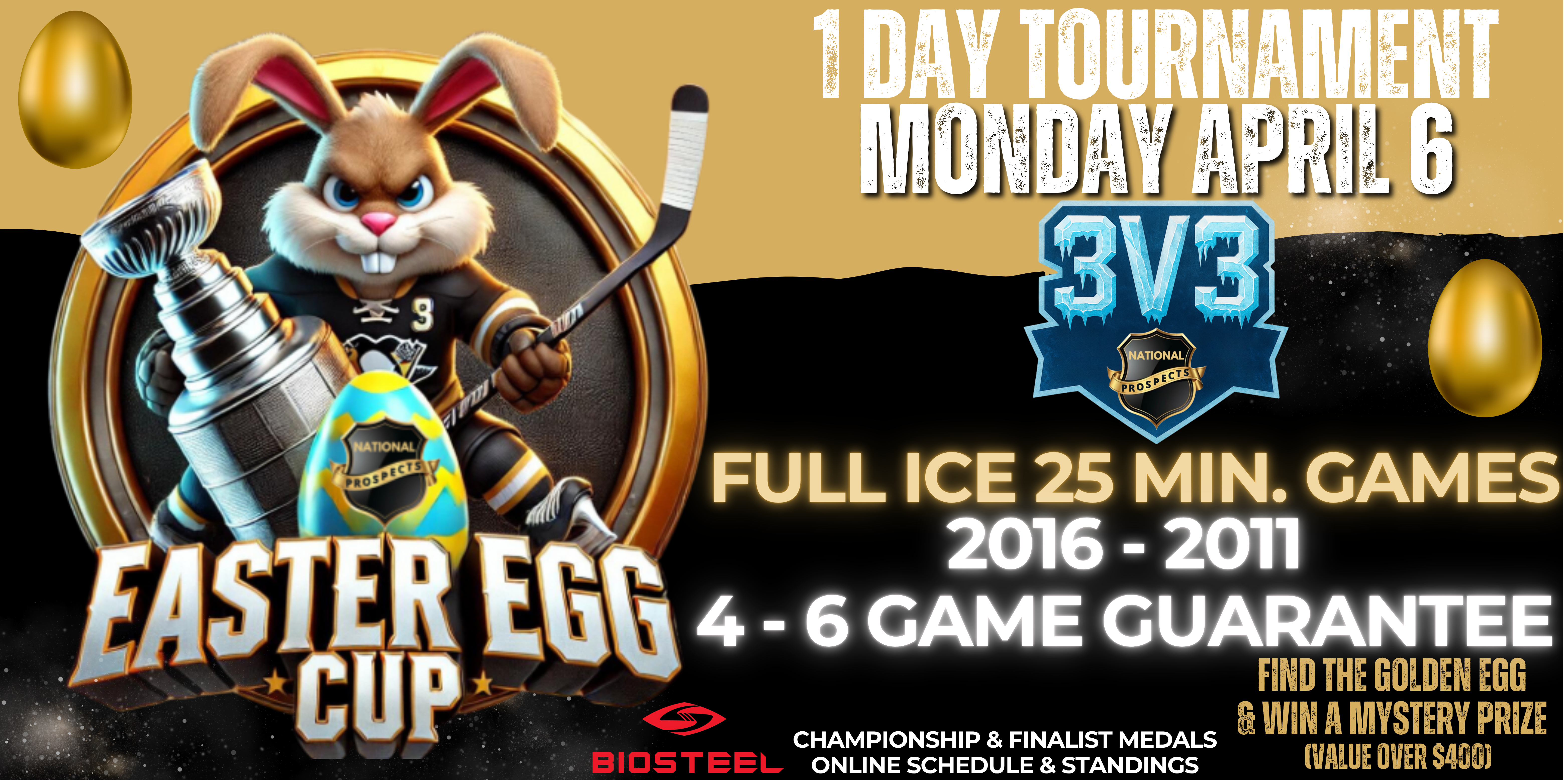 2016 - 2011 PLAYER REGISTRATION EASTER EGG CUP