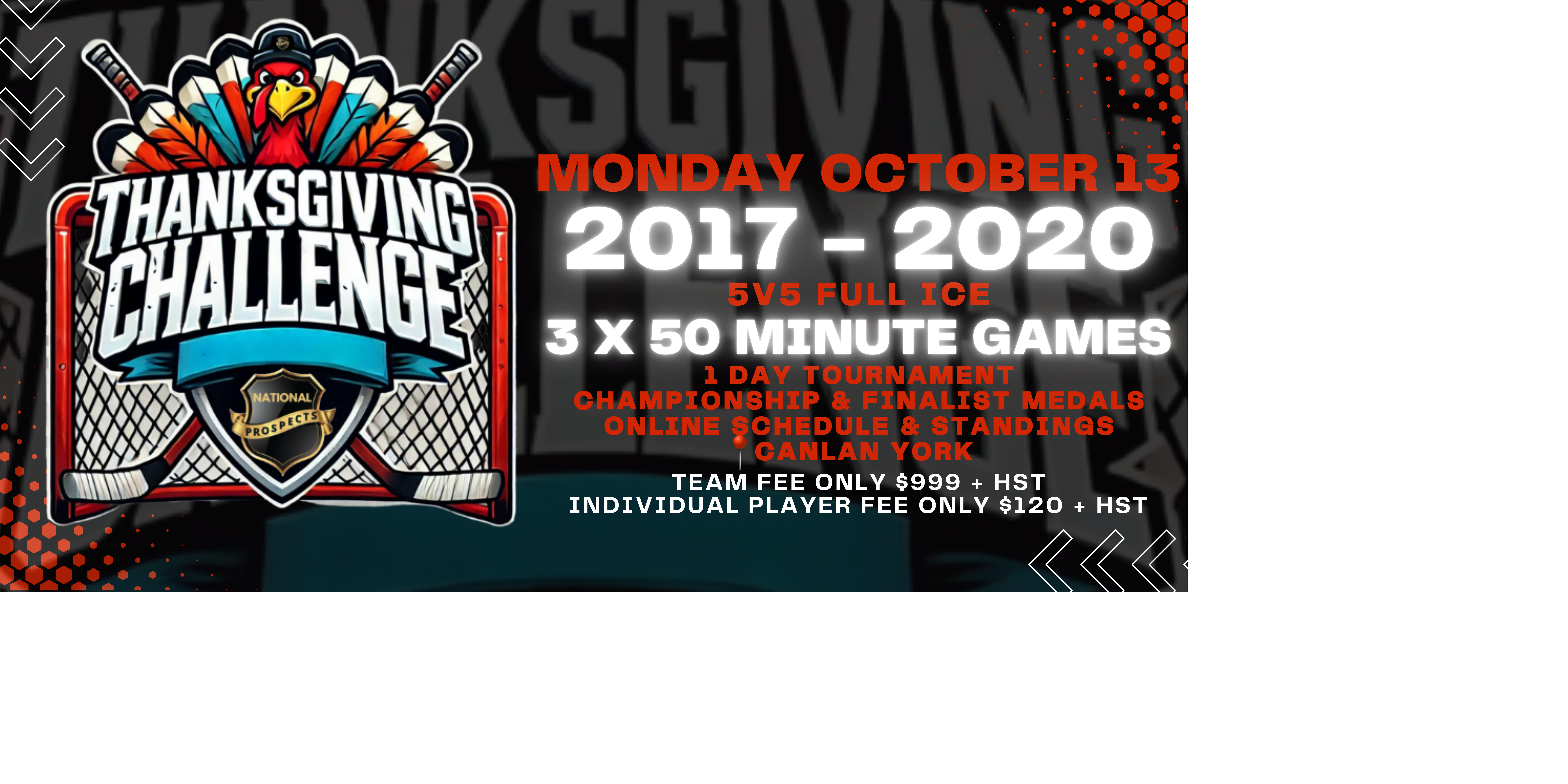 2017 - 2020 TEAM REGISTRATION THANKSGIVING CHALLENGE