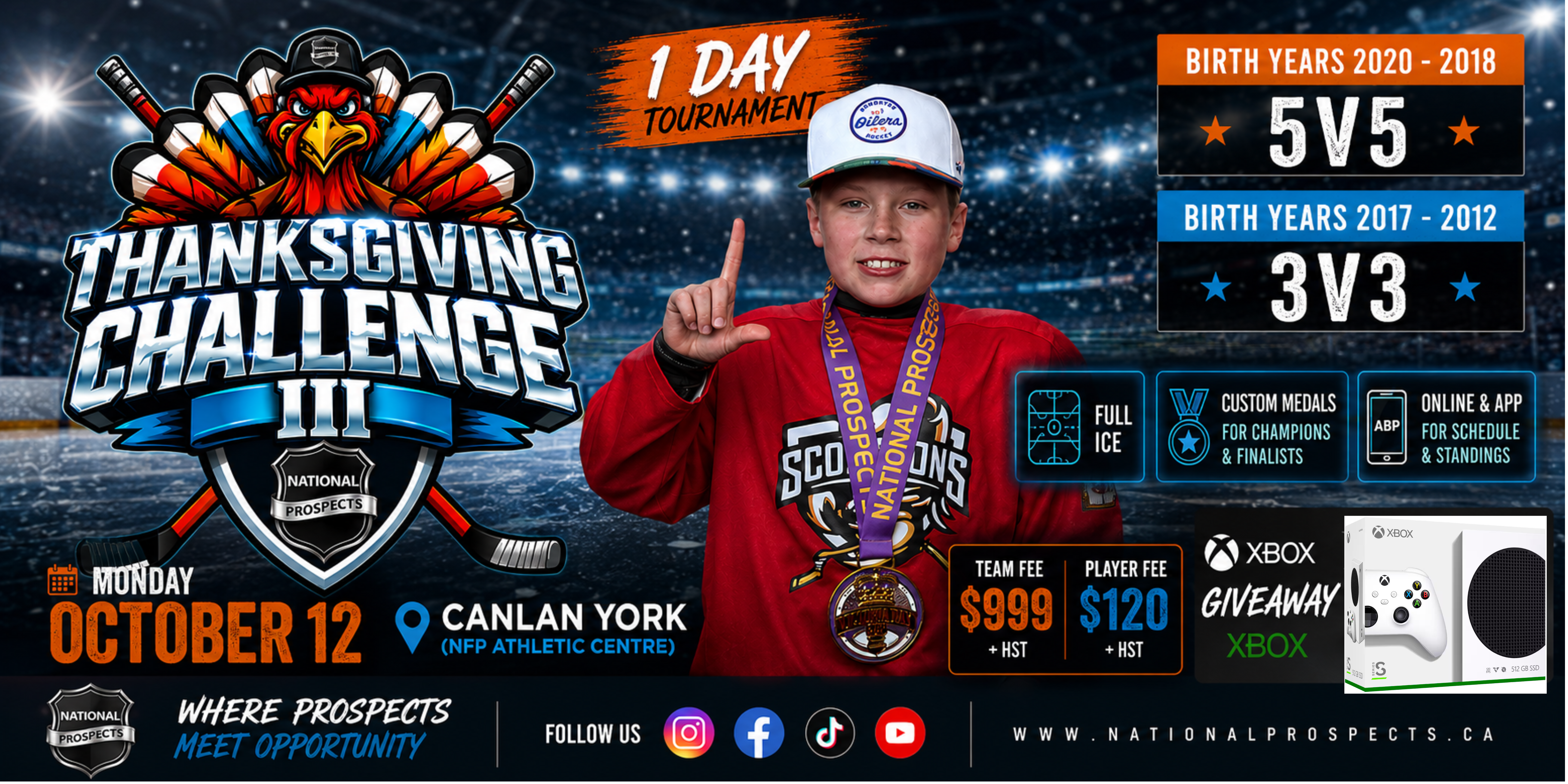 2017 - 2012 PLAYER REGISTRATION THANKSGIVING CHALLENGE III