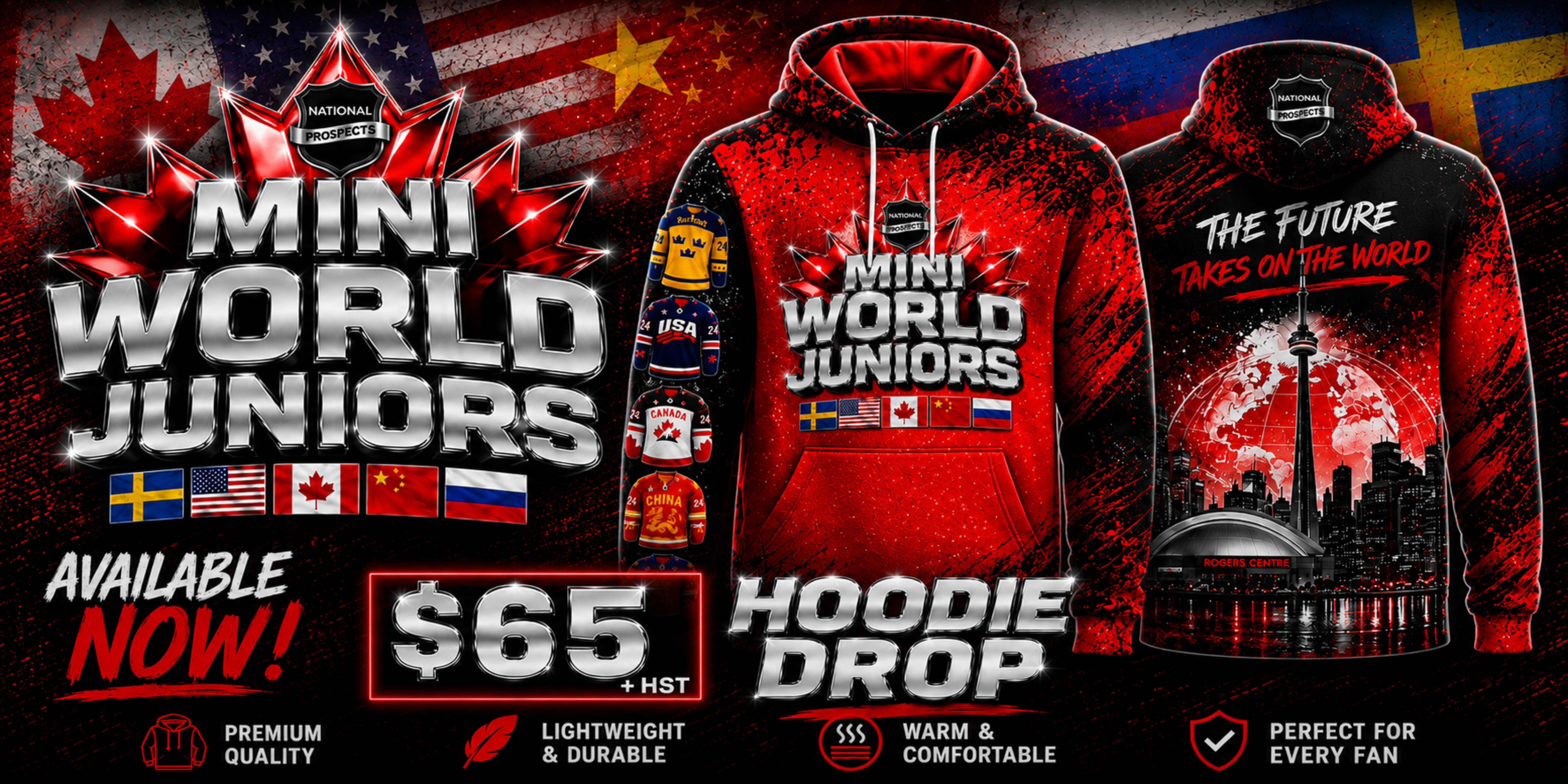 CUSTOM HOODIE - MINI WORLD JUNIORS