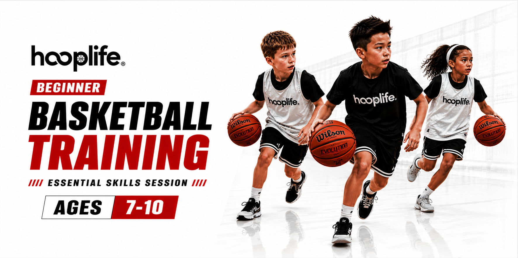 Ages 7-10 Beginner HoopLife Skills Training Session