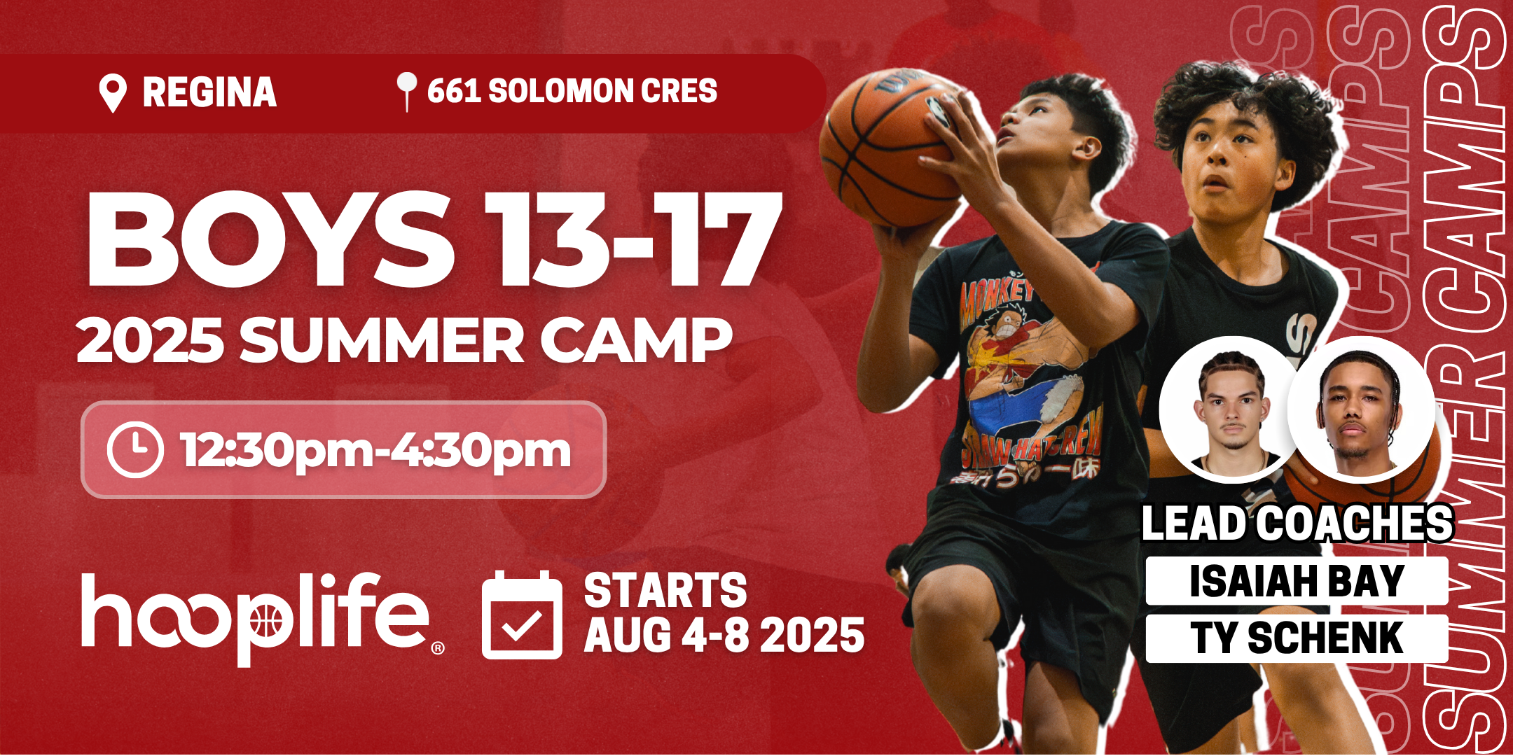 Boys 13-17 Summer Camp | Aug 4-8