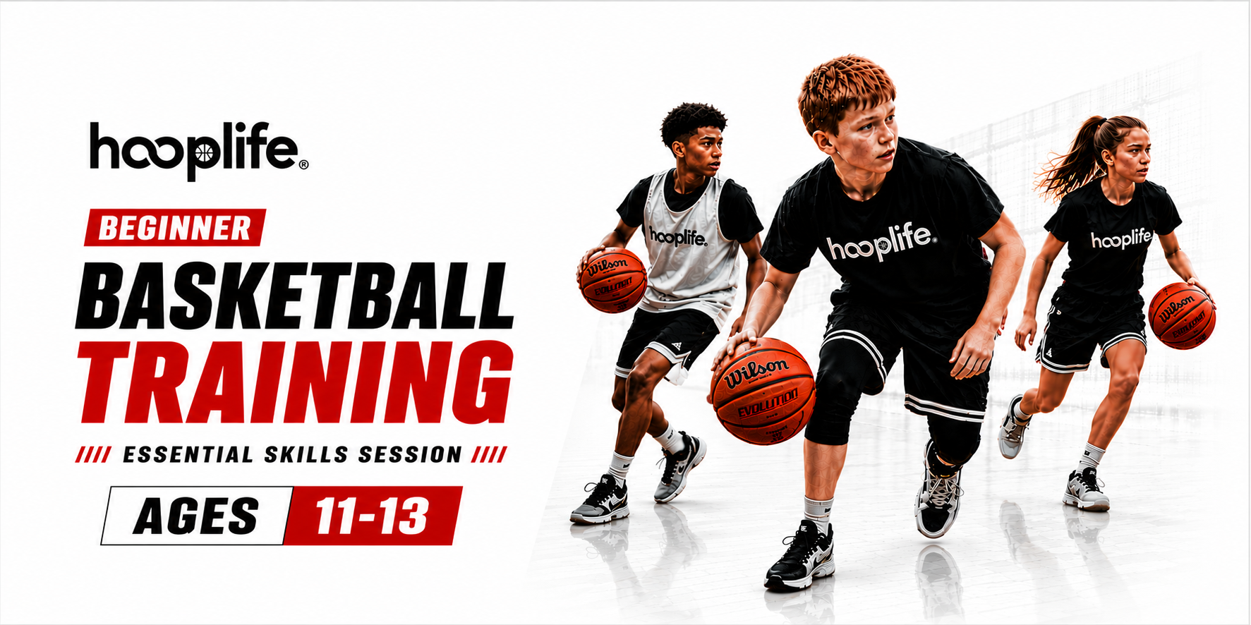 Ages 11-13 Beginner HoopLife Skills Training Session