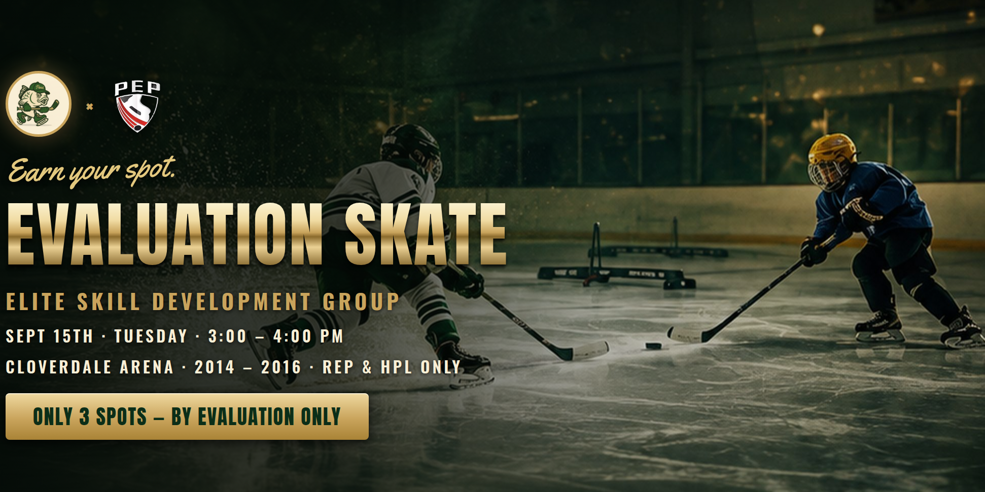 September 15th - Fall/Winter Elite Skill Development - Evaluation Skate