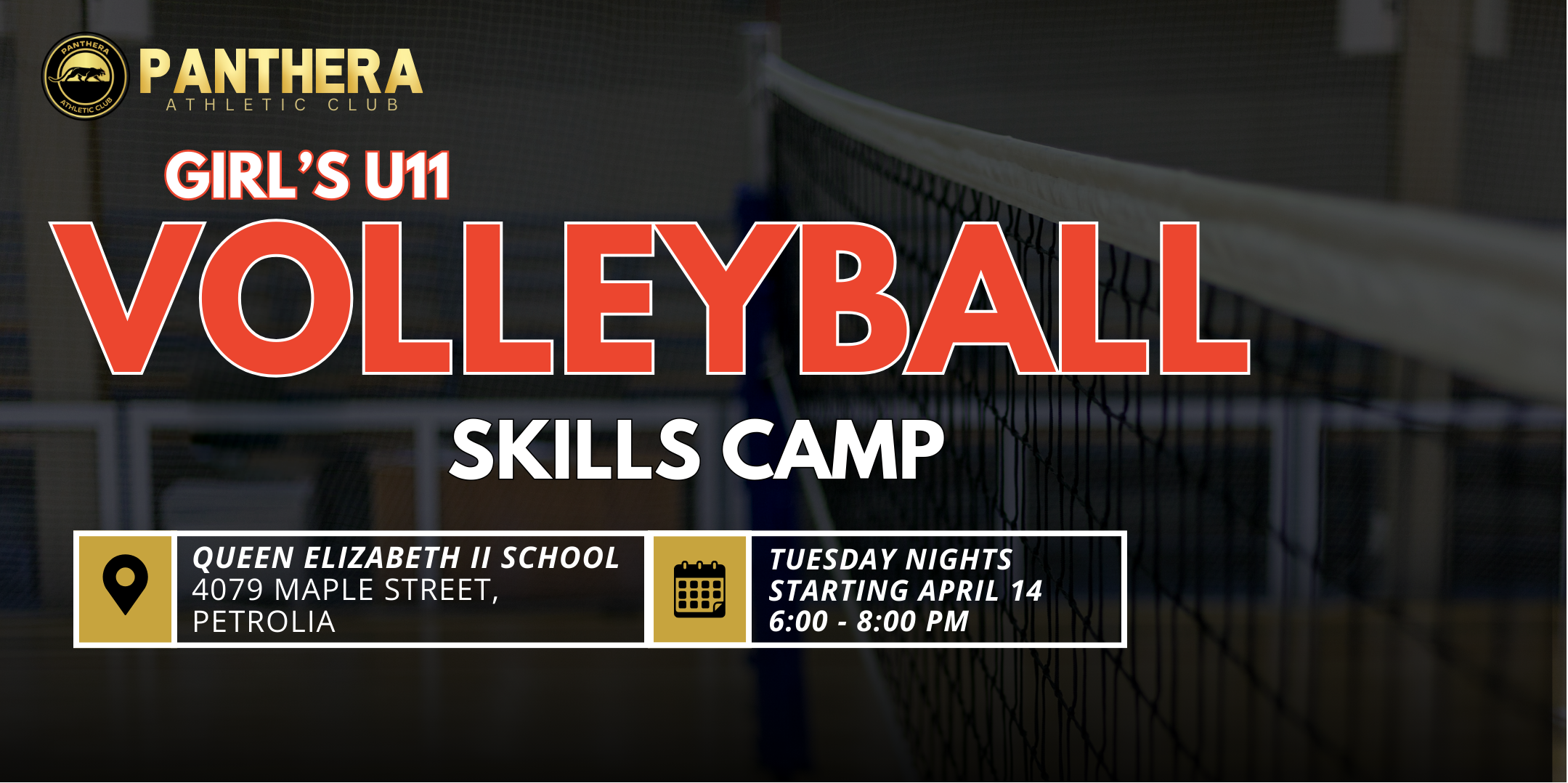 Girls' U11: Tuesday Night Volleyball Skills Camp